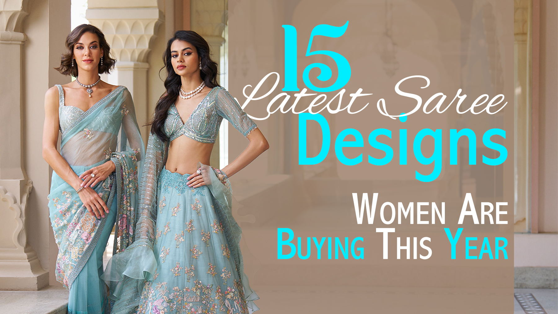 Latest saree designs for women in stylish blue sarees at Ajmera Chandni Chowk, one of the Best Clothing Stores in Delhi