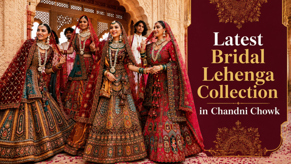 Latest Bridal Lehenga Collection in Chandni Chowk featuring designer bridal lehengas for modern brides