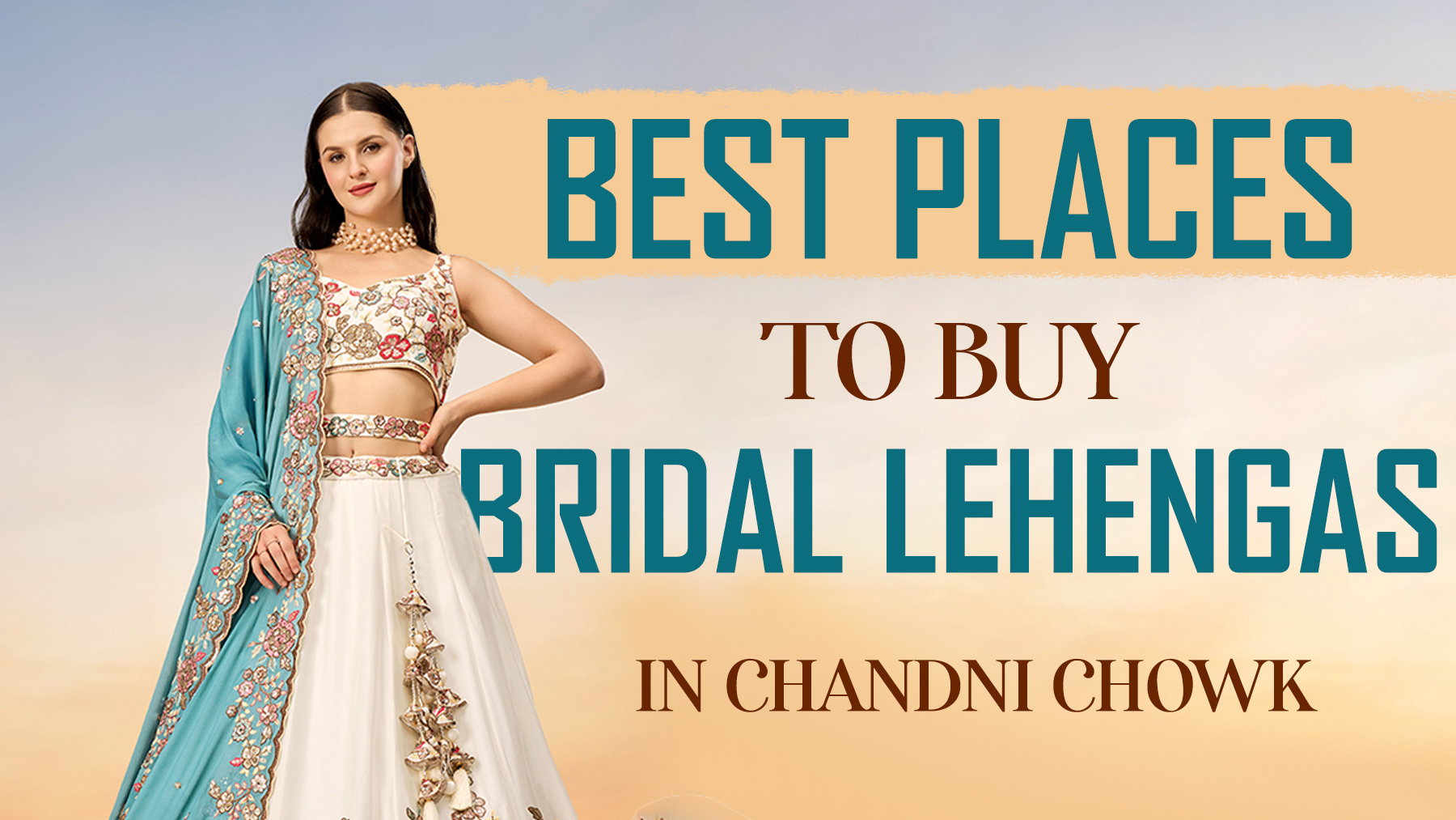 Best Places to Buy Bridal Lehengas in Chandni Chowk with a beautiful designer bridal lehenga at Ajmera Chandni Chowk.