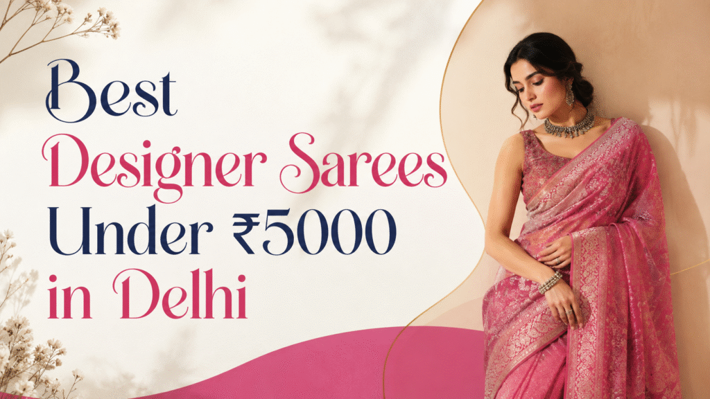Best Designer Sarees in Chandni Chowk under ₹5000 in Delhi with stylish designer saree collection for women