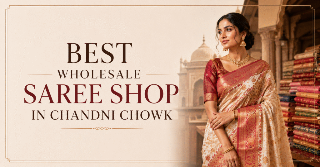 Best wholesale saree shop in Chandni Chowk