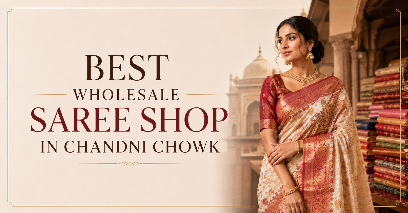 Best wholesale saree shop in Chandni Chowk