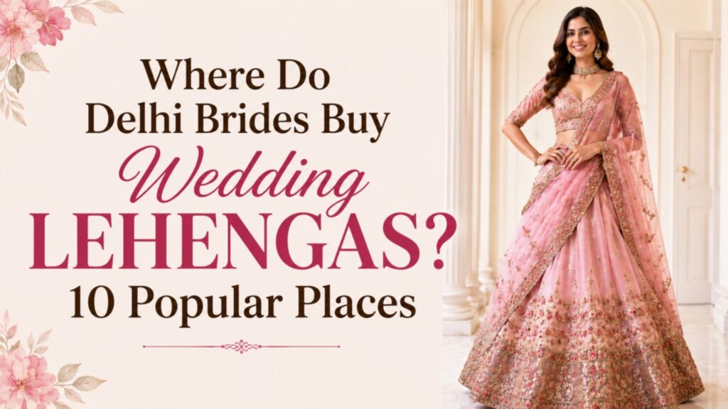 Where Do Delhi Brides Buy Wedding Lehengas? 10 popular places for bridal shopping in Delhi